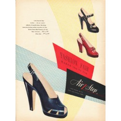 1948 Air Step Shoes Ad "Fashion Fair"