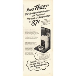 1948 Dryad Deodorant Ad "Yours Free"