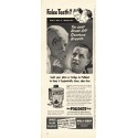 1948 Polident Denture Cleaner Ad "False Teeth?"