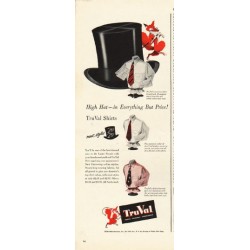 1948 TruVal Shirts Ad "High Hat"