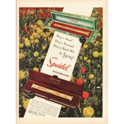 1948 Speidel Watchbands Ad "They're Smart"