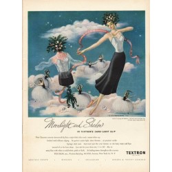 1948 Textron Slip Ad "Moonlight and Shadow"