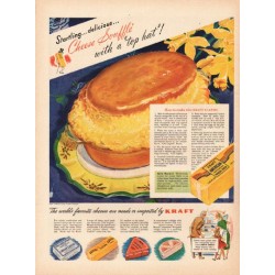 1948 Kraft Cheese Ad "Cheese Souffle"