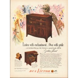 1948 RCA Victor Ad "Listen with enchantment"