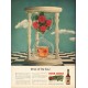 1948 Four Roses Whiskey Ad "Drink of the hour"