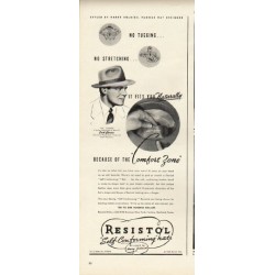 1948 Resistol Hat Ad "Comfort Zone"
