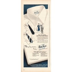 1948 Mark Twain Shirts Ad "Buy by name"