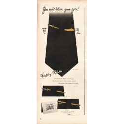 1948 Swank Pin Klip Ad "Baffling Blades"