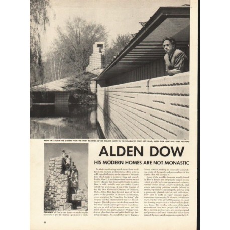 1948 Alden Dow Article ~ His Modern Homes