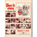 1948 Scotch Tape Ad "Tape it easy"