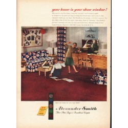 1948 Alexander Smith Carpets Ad "your home"