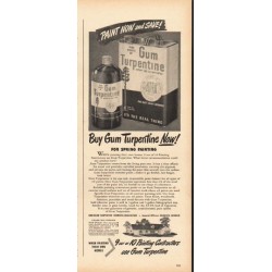 1948 Gum Turpentine Ad "Paint Now"