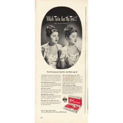 1948 Toni Home Permanent Ad "Which Twin"