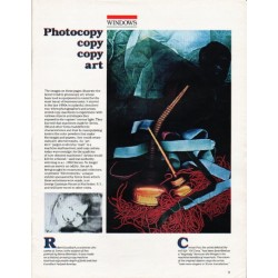 1980 Photocopy art Article "Photocopy copy copy art"