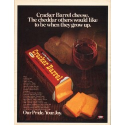 1980 Cracker Barrel Cheese Ad "The cheddar"