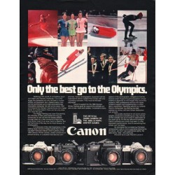1980 Canon Camera Ad "Only the best"