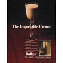 1980 Baileys Irish Cream Liqueur Ad "The Impossible Cream"