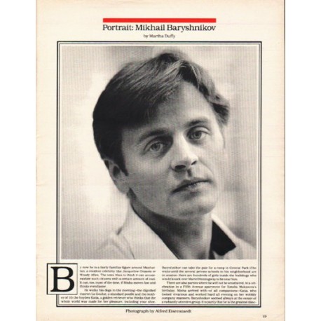 1980 Mikhail Baryshnikov Article ~ by Martha Duffy