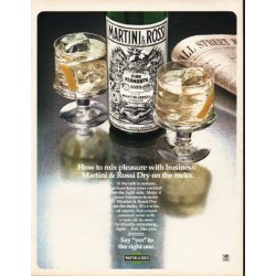 1980 Martini & Rossi Ad "How to mix"