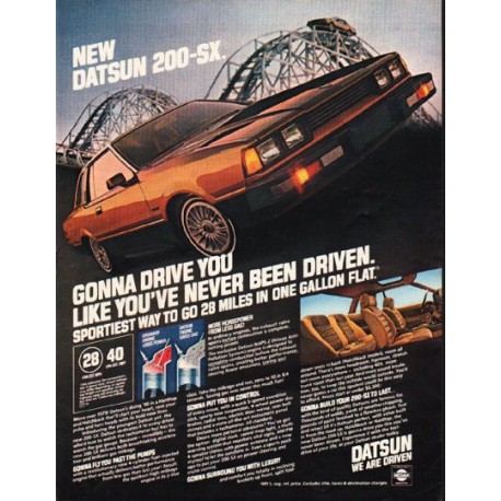 1980 Datsun Ad "Gonna Drive You" ~ (model year 1980)
