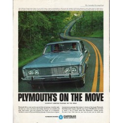 1963 Plymouth Ad "on the move" ~ (model year 1963)