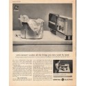1963 General Electric Washing Machine Ad "Mini-Basket"