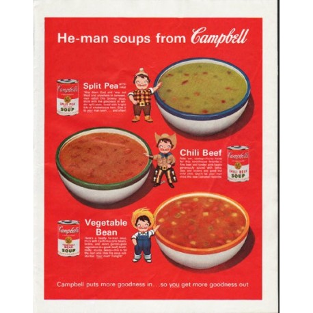 1963 Campbell's Soup Ad "He-man"