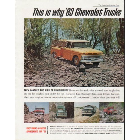 1963 Chevrolet Trucks Ad "This is why" ~ (model year 1963)