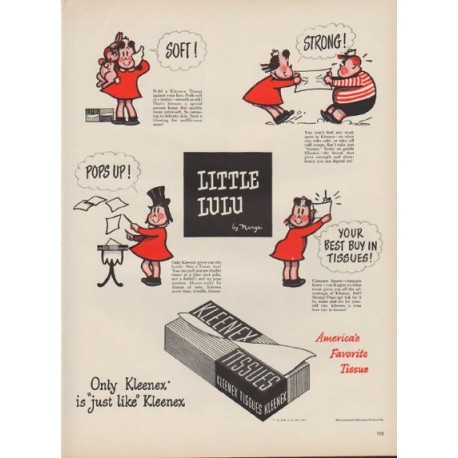1949 Kleenex Ad "Little Lulu"