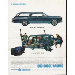 1963 Dodge Wagons Ad "take on anyone"