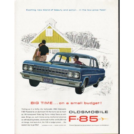 1963 Oldsmobile Ad "Big Time" ~ (model year 1963)