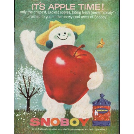 1963 Snoboy Ad "Apple Time"