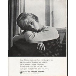 1963 Bell Telephone System Ad "your thoughts"