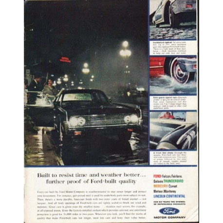 1963 Ford Ad "resist time" ~ (model year 1963)