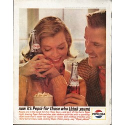 1963 Pepsi-Cola Ad "those who think young"