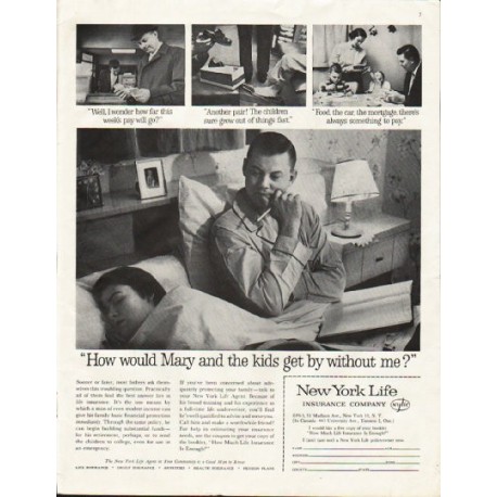 1961 New York Life Insurance Company Ad "Mary"