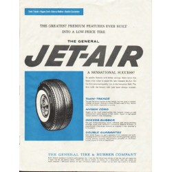 1961 General Tire & Rubber Company Ad "Premium Features"
