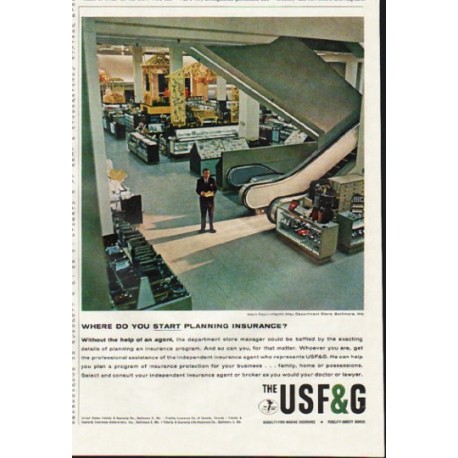 1961 United States Fidelity & Guaranty Ad "start planning"