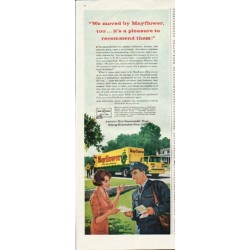1961 Mayflower Movers Ad "We moved by Mayflower"