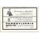 1961 Pennsylvania Motor Oil Ad "Synthetic"