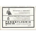 1961 Pennsylvania Motor Oil Ad "Synthetic"