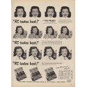 1949 Royal Crown Cola Ad "RC tastes best!"