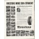 1961 Firestone Tires Ad "race at Indianapolis"