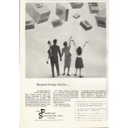 1961 The Premium Service Company Ad "Something extra"