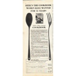 1961 Ladies' Home Journal Cookbook Ad "75 years"