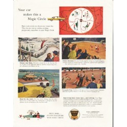 1958 Ethyl Corporation Ad "a Magic Circle"