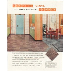 1958 Kentile Floors Ad "Today's Smartest"