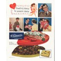 1958 Whitman's Chocolates Ad "Something Special"