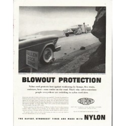 1958 Du Pont Ad "Blowout Protection"