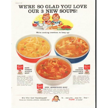 1958 Campbell's Soup Ad "so glad"